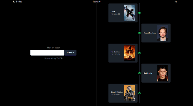 Movie Clash game page